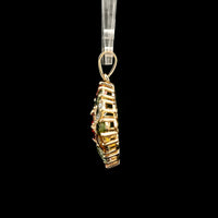 2.65 Ct Square Tourmaline 14K Gold Pendant