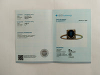 1.44 Ct Oval Mixed Cut Natural Sapphire 14K Gold Ring