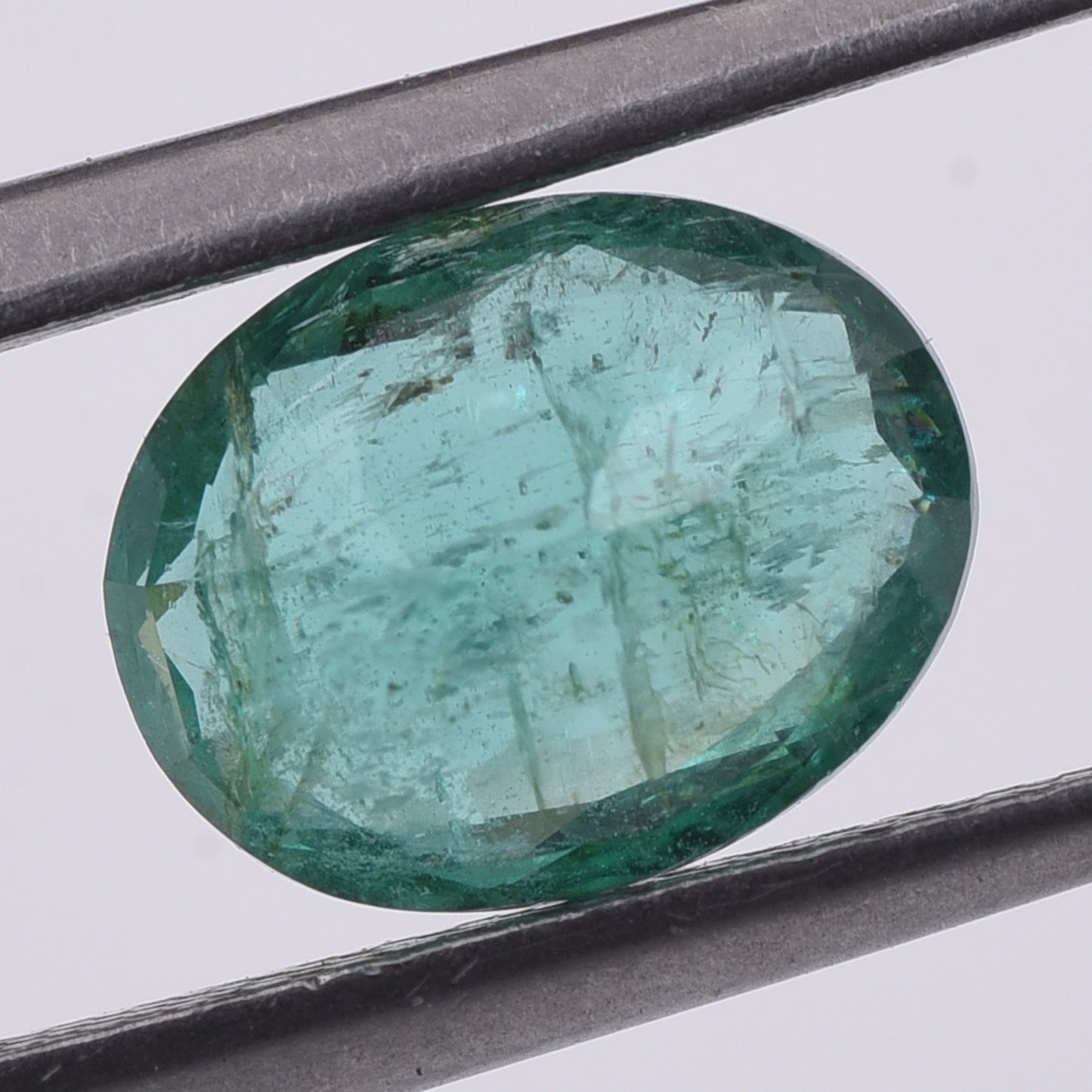 1.71 Natural Beryl Emerald Oval Mixed Cut Gemstone