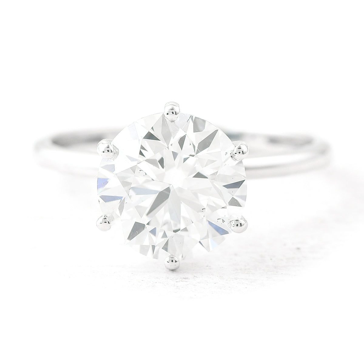 3.16 Carats Lab Grown Diamond 14K Gold Ring