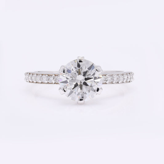 2.26 Carats Lab Grown Diamond 14K Gold Ring