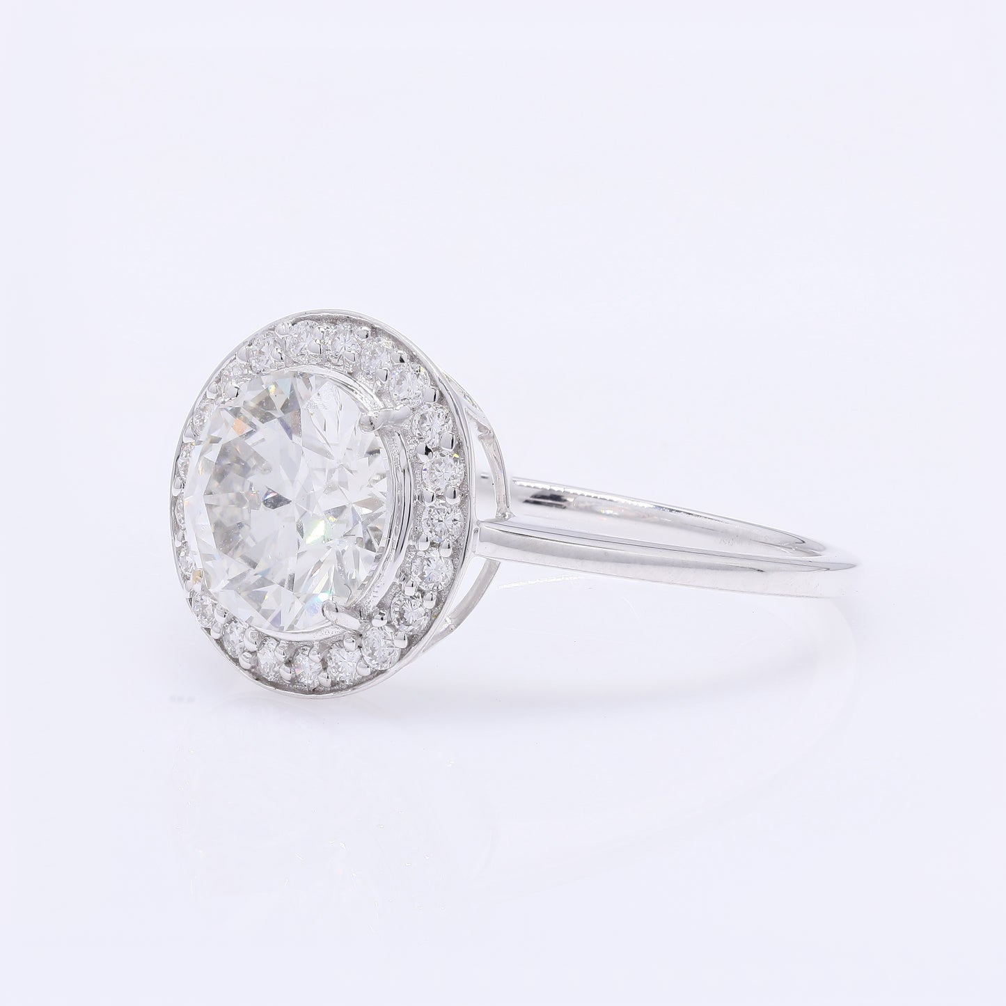 2.27 Carats Lab Grown Diamond 14K Gold Ring