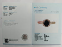 1.29 Ct Round Mixed Cut Natural Sapphire 14K Gold Ring