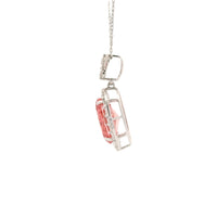 3.66 Carats Pink Lab Grown Diamond 14K Gold Pendant