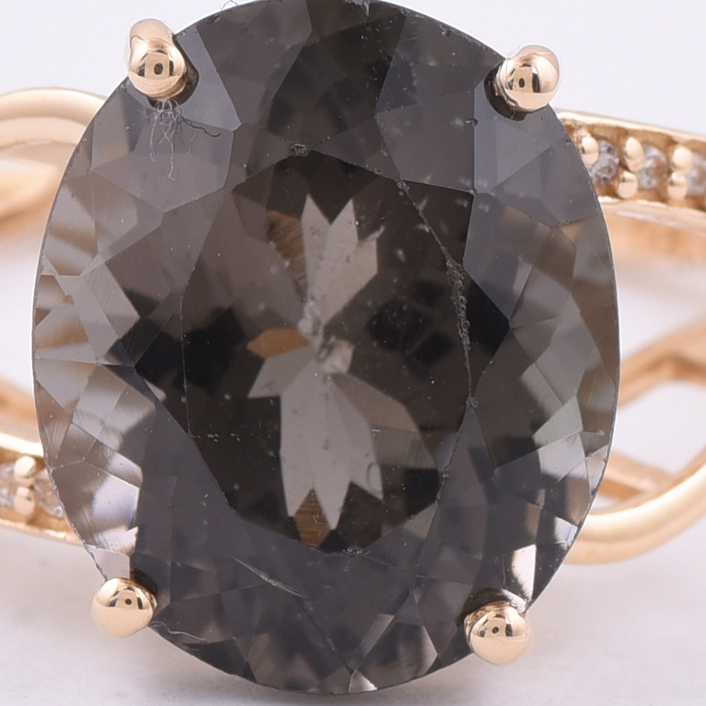 5.21 Ct Oval Natural Tourmaline 14K Gold Ring