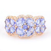 2.76 Ct Oval Tanzanite 14K Gold Ring