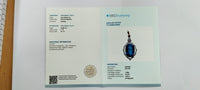 2.74 Ct Oval Mixed Cut Natural Sapphire 14K Gold Pendant