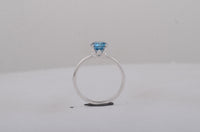 1.12 Carats Blue Lab Grown Diamond 14K Gold Ring
