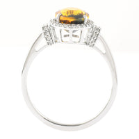 3.02 Ct Oval Mixed Cut Natural Bi-Coloured Sapphire 950 Platinum Ring