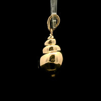 0.31 Ct Marquise Lemon Quartz 10K Gold Pendant