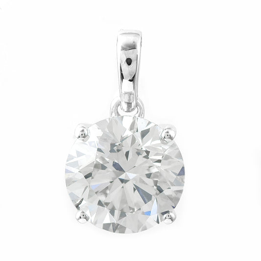 2.08 Carats Lab Grown Diamond 14K Gold Pendant