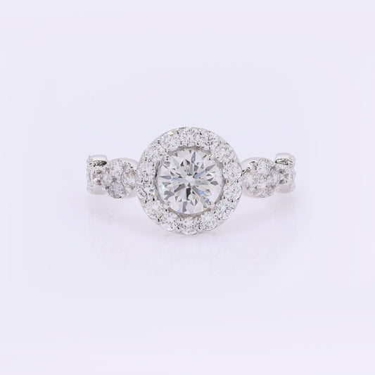 1.95 Carats Lab Grown Diamond 14K Gold Ring