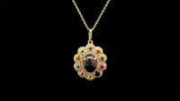 2.47 Ct Oval Tourmaline 14K Gold Pendant