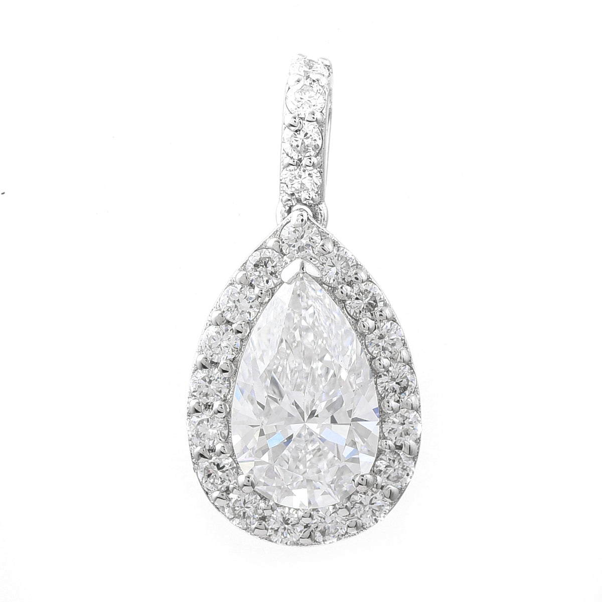 1.92 Carats Lab Grown Diamond 14K Gold Pendant