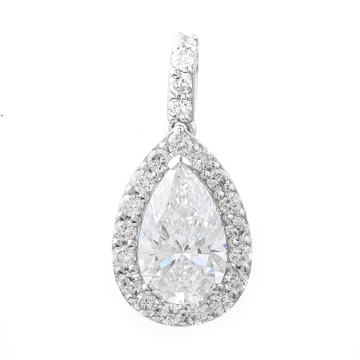 1.92 Carats Lab Grown Diamond 14K Gold Pendant