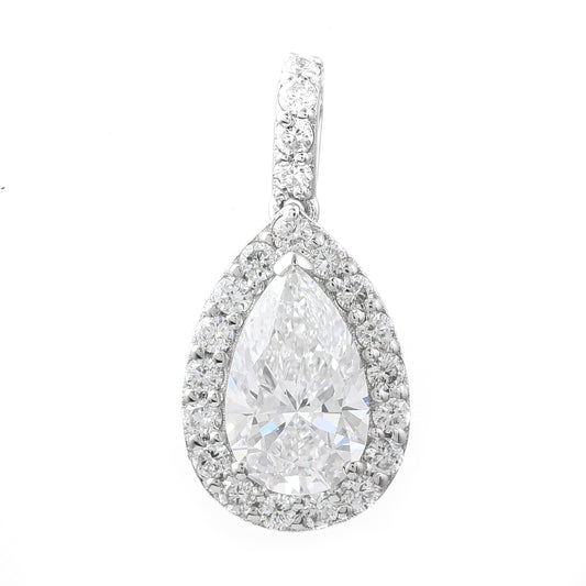 1.92 Carats Lab Grown Diamond 14K Gold Pendant