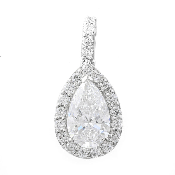 1.92 Carats Lab Grown Diamond 14K Gold Pendant