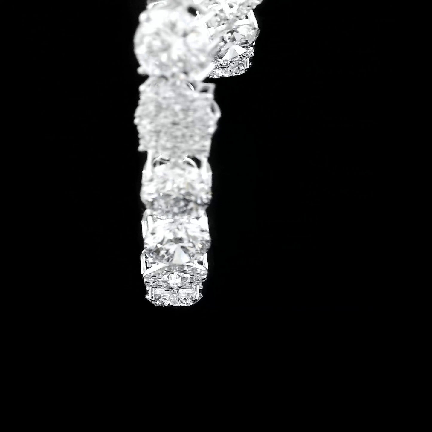 67.46 Ct Round Lab Grown Diamond 14K Gold Necklace