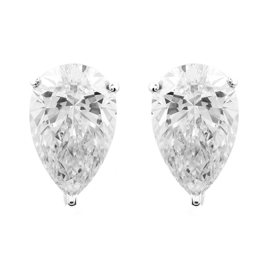 3.79 Carats Lab Grown Diamond 14K Gold Earrings