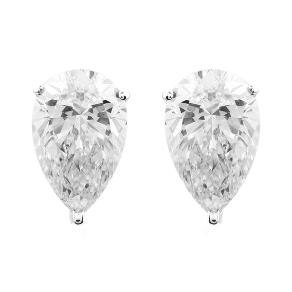 3.79 Carats Lab Grown Diamond 14K Gold Earrings