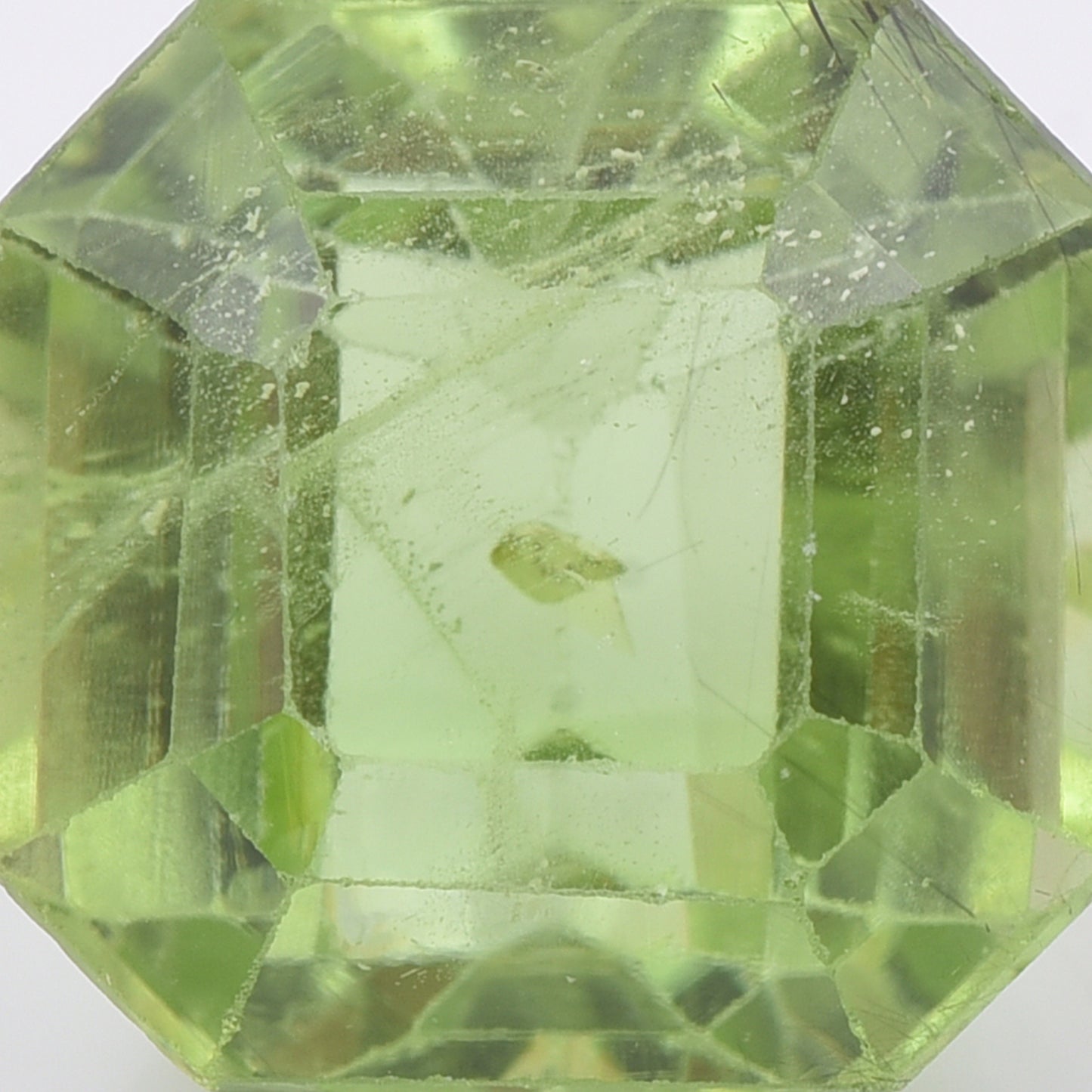 7.83 Natural Peridot Square Mixed Cut Gemstone