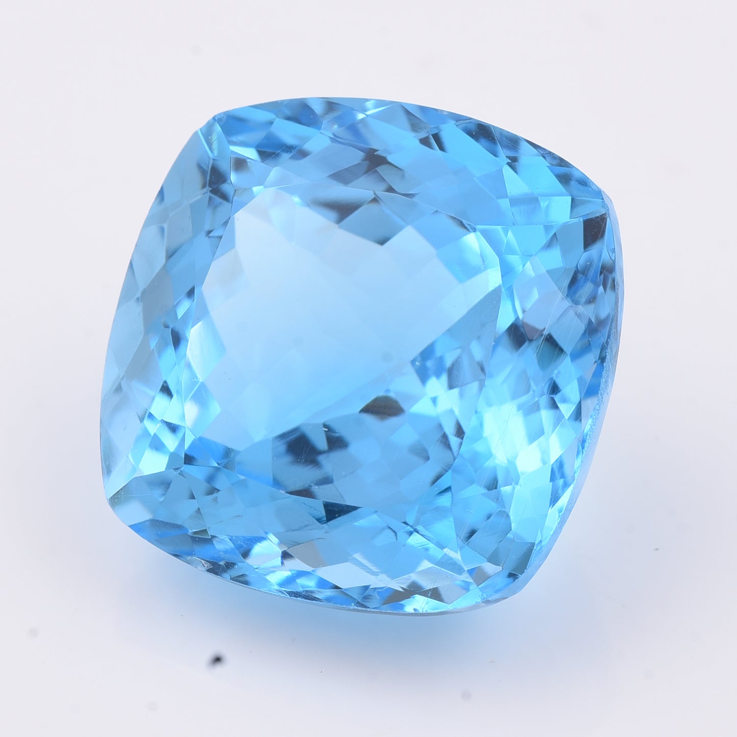 38.9 Natural Topaz Blue Topaz Cushion Mixed Cut Gemstone