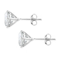 4.05 Carats Lab Grown Diamond 14K Gold Earrings