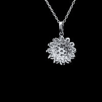 0.84 Ct Round Lab Grown Diamond 925 Sterling Silver Pendant