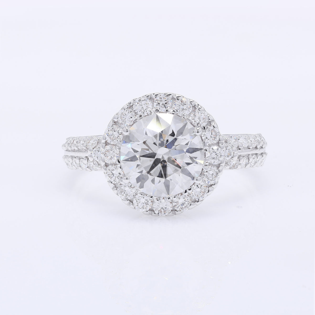 2.69 Carats Lab Grown Diamond 14K Gold Ring