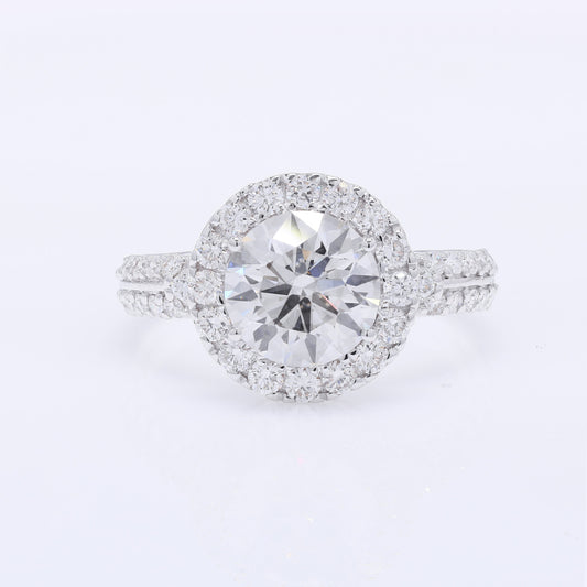 2.69 Carats Lab Grown Diamond 14K Gold Ring