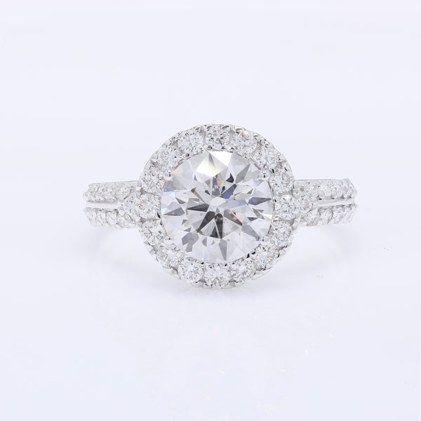 2.69 Carats Lab Grown Diamond 14K Gold Ring