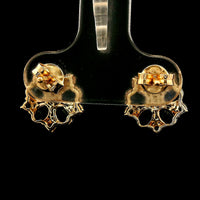 3.13 Ct Oval Sapphire 14K Gold Earrings