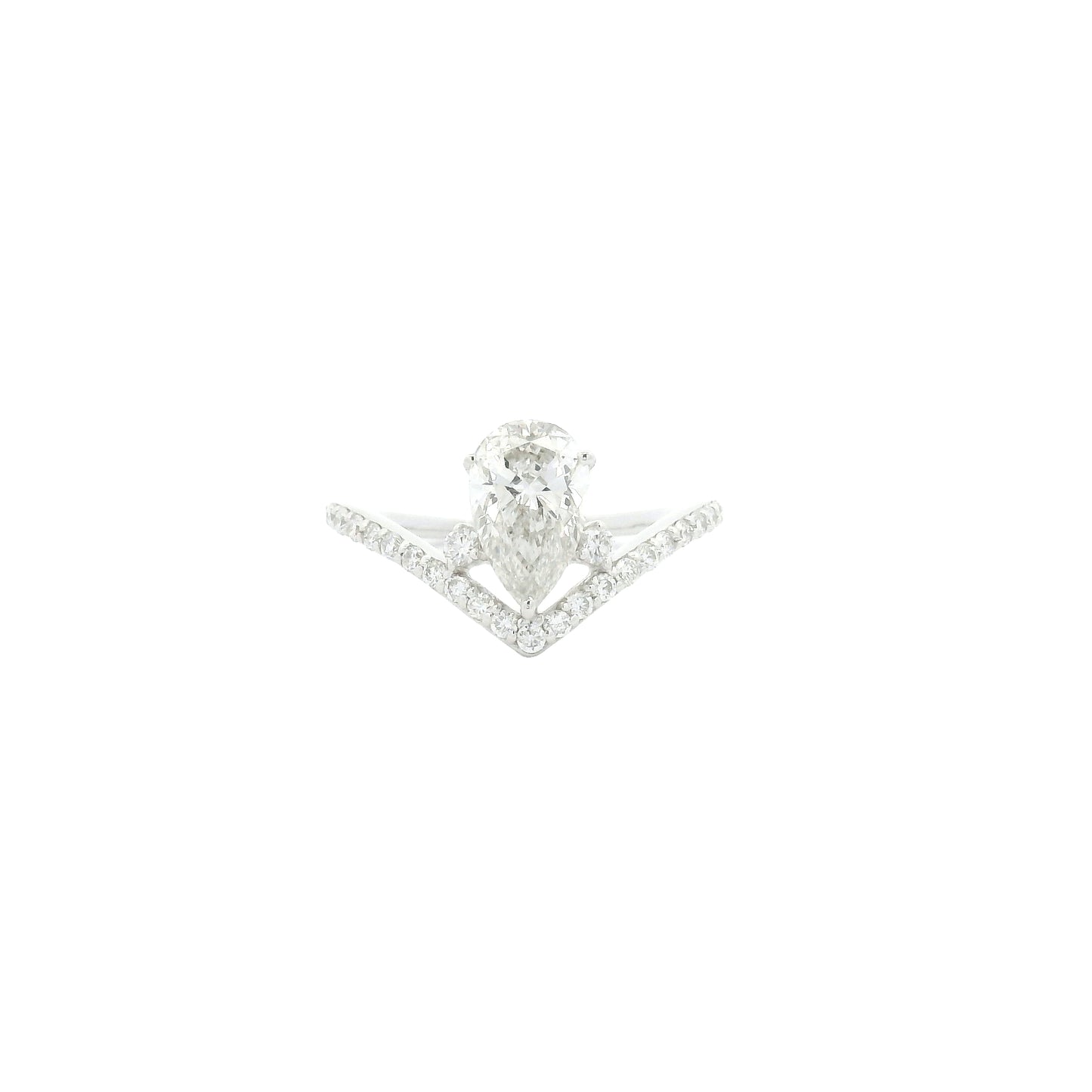 1.35 Carats Lab Grown Diamond 14K Gold Ring