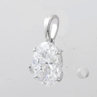 2.02 Carats Lab Grown Diamond 14K Gold Pendant