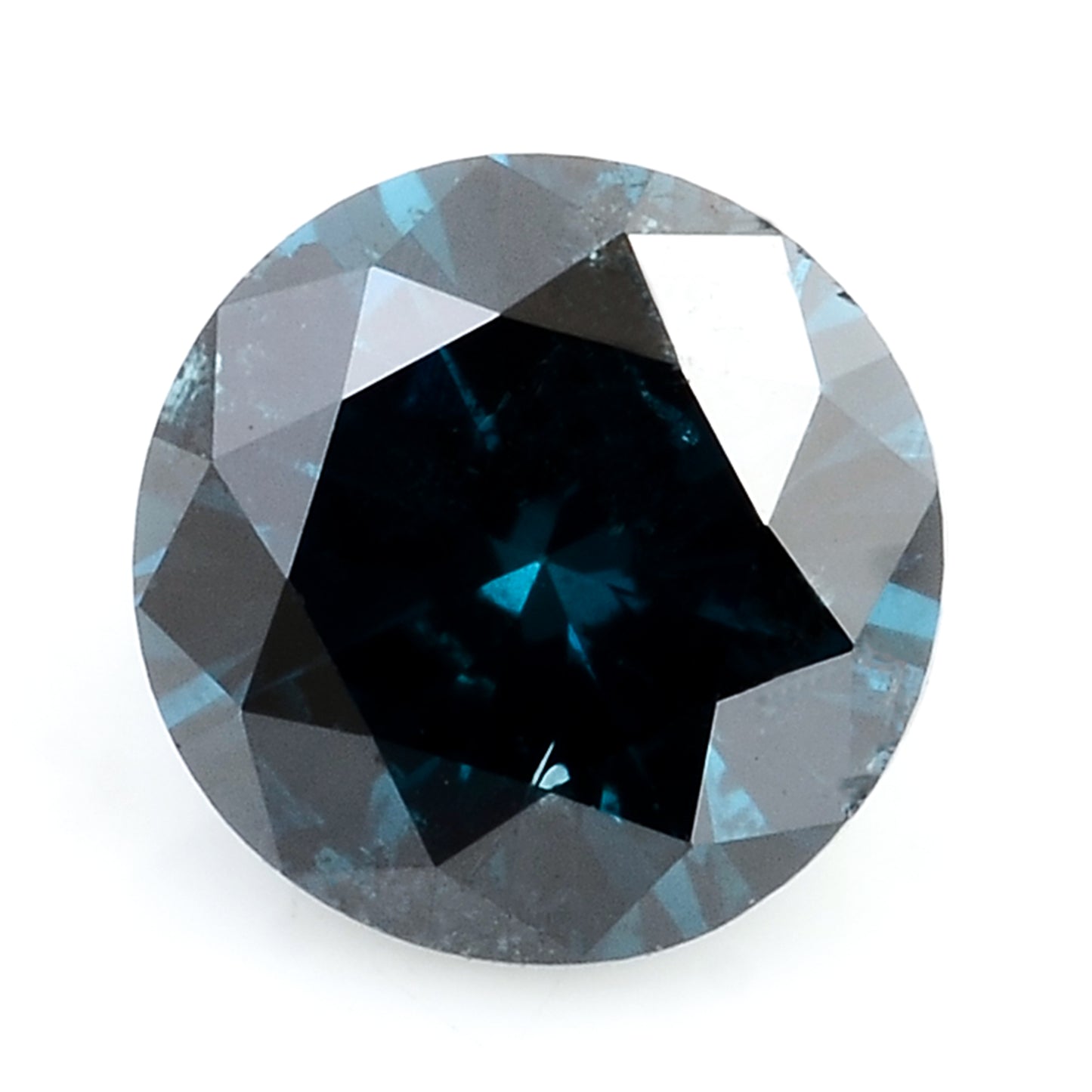 0.30 Blue Diamond Round Loose Gemstone