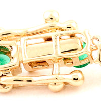 6.50 Carat Emerald 14K Gold Bracelet