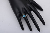 1.12 Carats Blue Lab Grown Diamond 14K Gold Ring