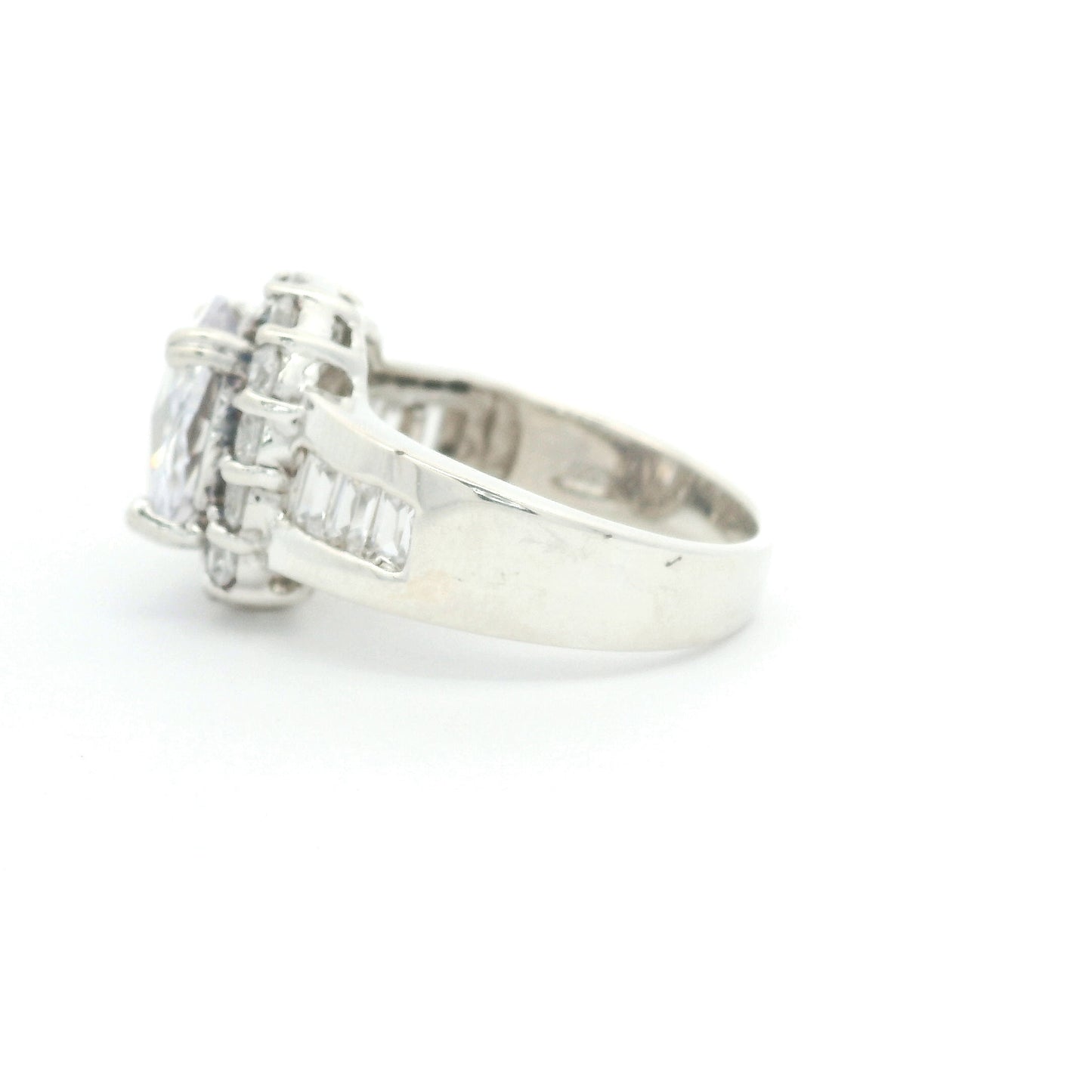 16.26 Ct Cubic Zirconia 925 Sterling Silver Ring