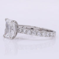2.55 Carats Lab Grown Diamond 950 Platinum Ring