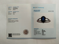 1.97 Ct Oval Mixed Cut Natural Sapphire 950 Platinum Ring