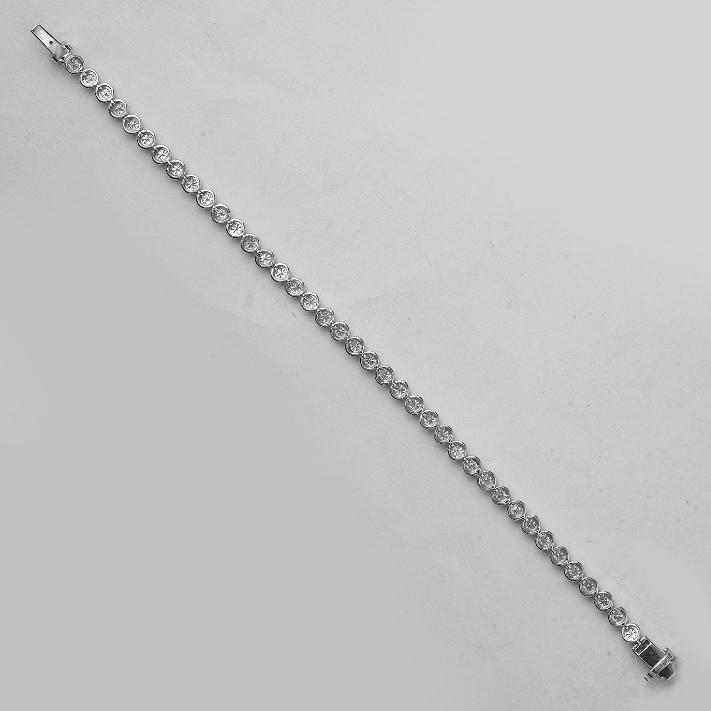 3.49 Ct Round Lab Grown Diamond 14K Gold Bracelet