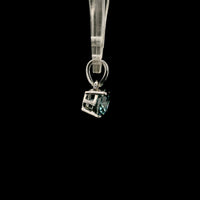 1.05 Carats Blue Lab Grown Diamond 14K Gold Pendant