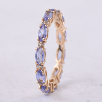 1.53 Ct Marquise Natural Tanzanite 14K Gold Ring
