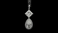 5.66 Carats Lab Grown Diamond 14K Gold Pendant