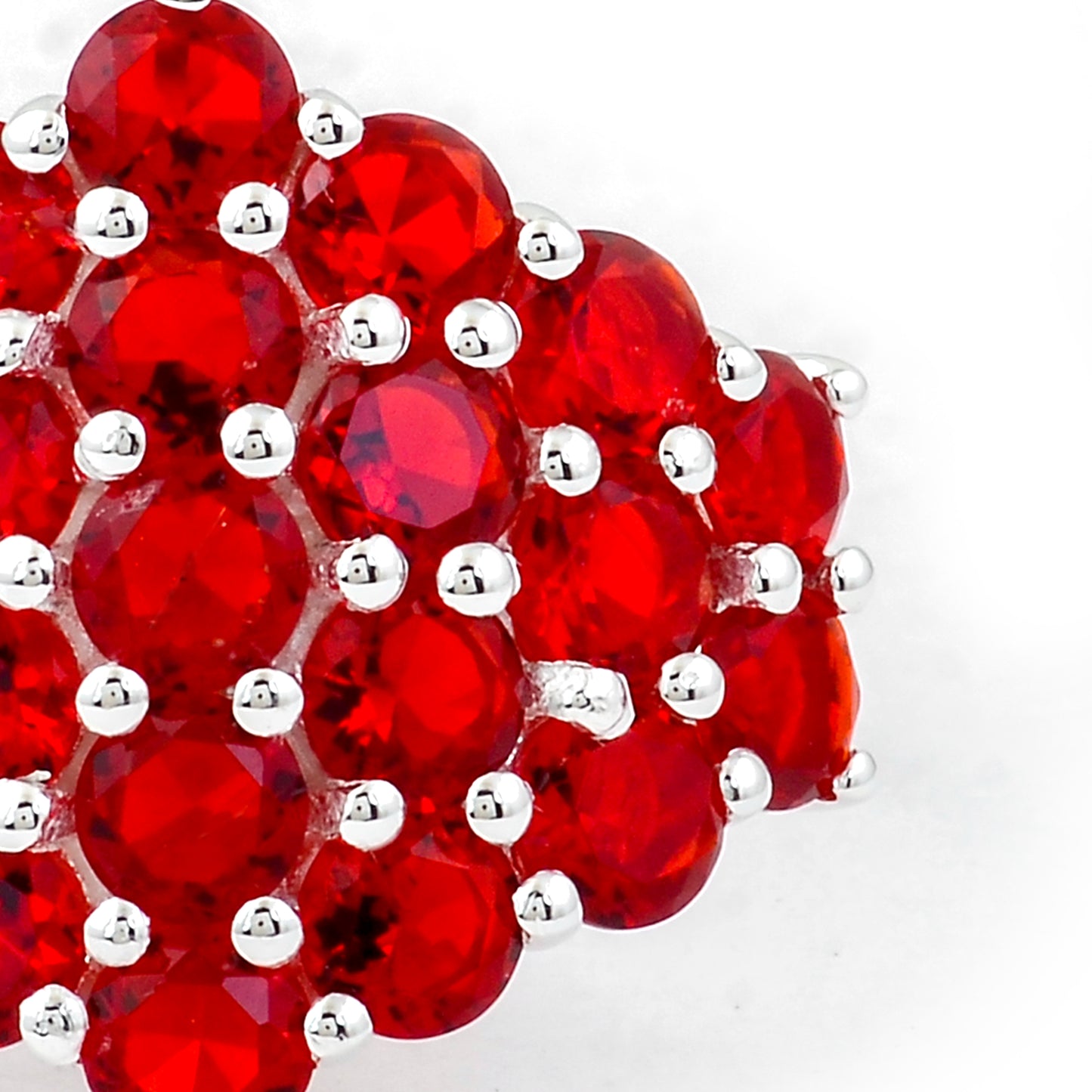 3.02 Ct Round Created Ruby 925 Sterling Silver Ring