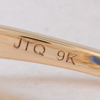 1.39 Ct Oval Blue Sapphire 9K Gold Ring