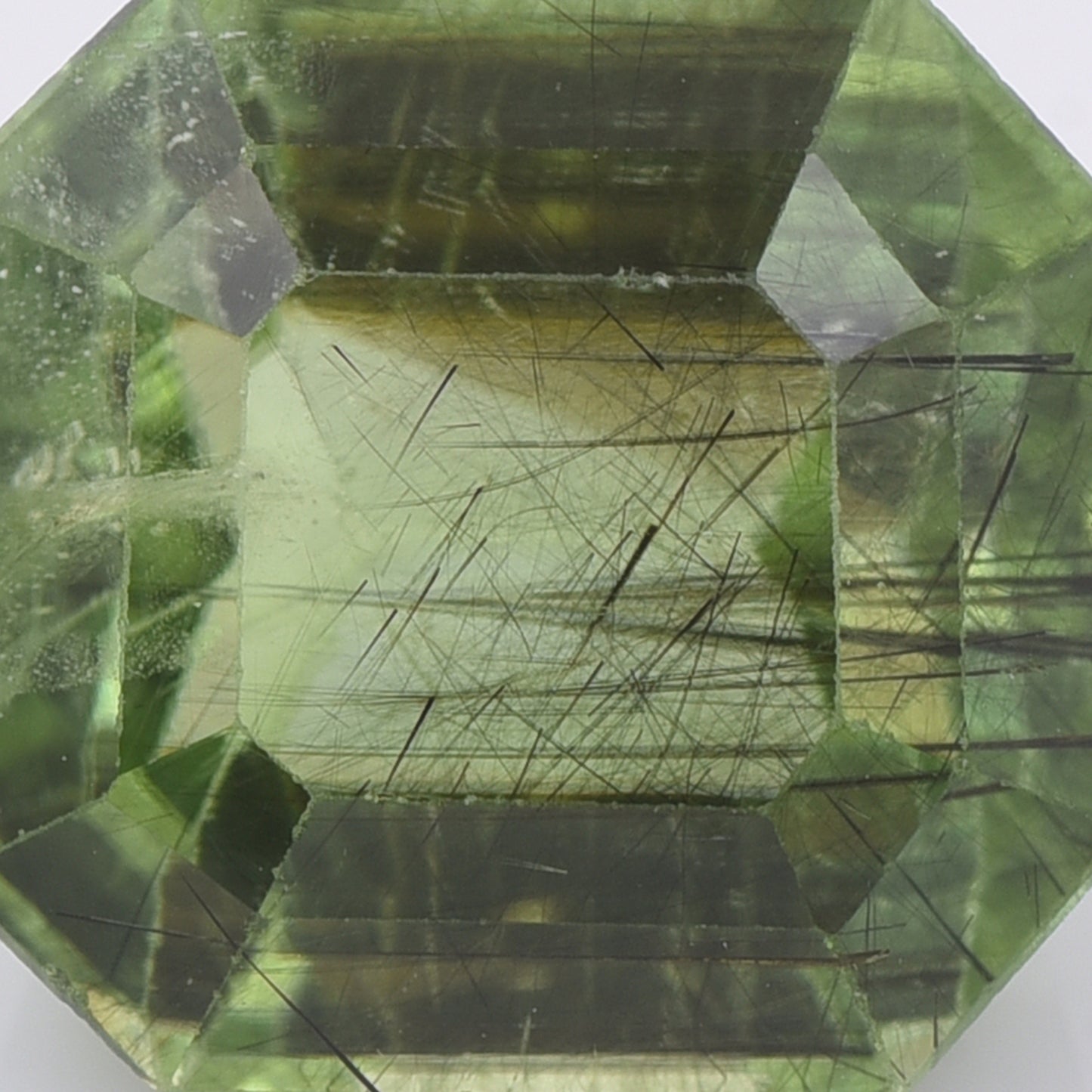 9.06 Natural Peridot Square Emerald Cut Gemstone