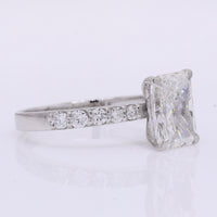2.07 Carats Lab Grown Diamond 950 Platinum Ring