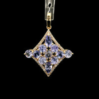 1.80 Ct Pear Tanzanite 14K Gold Pendant