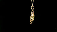 1.85 Ct Oval Tourmaline 14K Gold Pendant